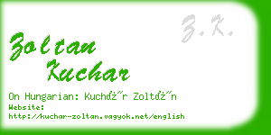 zoltan kuchar business card